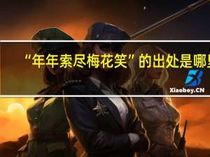 “年年索尽梅花笑”的出处是哪里
