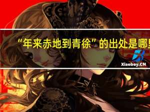 “年来赤地到青徐”的出处是哪里
