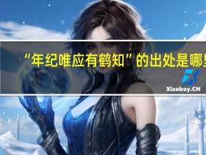 “年纪唯应有鹤知”的出处是哪里