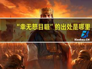 “幸无怒目睚”的出处是哪里