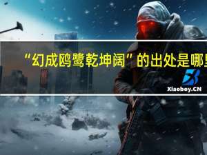 “幻成鸥鹭乾坤阔”的出处是哪里