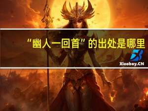 “幽人一回首”的出处是哪里