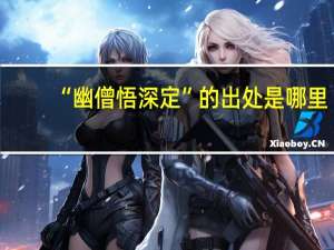 “幽僧悟深定”的出处是哪里