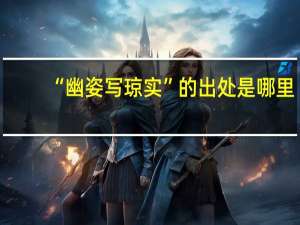 “幽姿写琼实”的出处是哪里