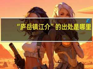 “庐岳镇江介”的出处是哪里