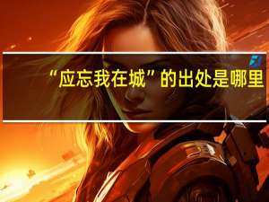 “应忘我在城”的出处是哪里