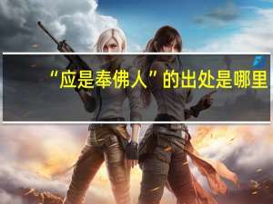 “应是奉佛人”的出处是哪里