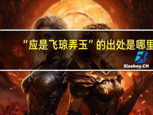 “应是飞琼弄玉”的出处是哪里