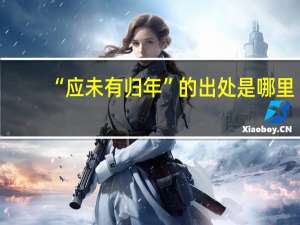 “应未有归年”的出处是哪里