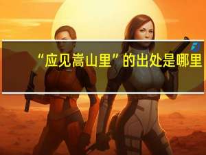 “应见嵩山里”的出处是哪里