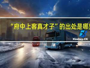 “府中上客真才子”的出处是哪里