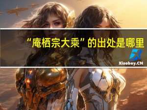 “庵栖宗大乘”的出处是哪里