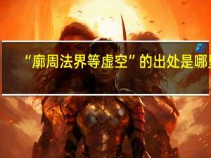 “廓周法界等虚空”的出处是哪里