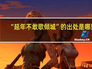 “延年不敢歌倾城”的出处是哪里