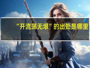 “开流荡无垠”的出处是哪里