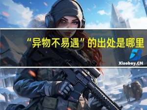 “异物不易遇”的出处是哪里