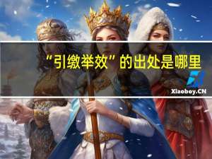 “引缴举效”的出处是哪里