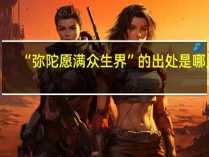 “弥陀愿满众生界”的出处是哪里