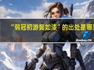 “弱冠初游鬓如漆”的出处是哪里