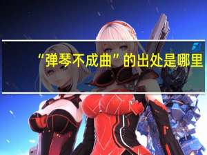 “弹琴不成曲”的出处是哪里