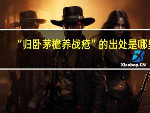 “归卧茅檐养战疮”的出处是哪里