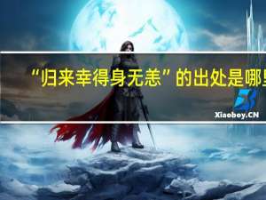 “归来幸得身无恙”的出处是哪里