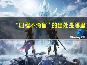 “归程不淹留”的出处是哪里