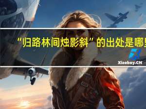 “归路林间烛影斜”的出处是哪里
