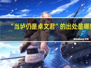 “当垆仍是卓文君”的出处是哪里