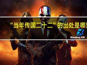 “当年传国二十二”的出处是哪里