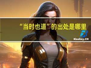 “当时也道”的出处是哪里