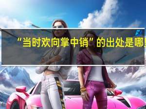 “当时欢向掌中销”的出处是哪里