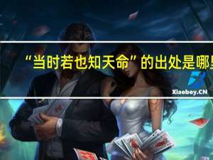 “当时若也知天命”的出处是哪里