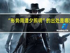 “形势周遭夕照明”的出处是哪里