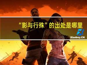 “影与行殊”的出处是哪里