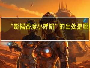 “影摇香度小婵娟”的出处是哪里