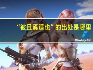 “彼且奚适也”的出处是哪里