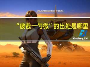 “彼哉一勺微”的出处是哪里