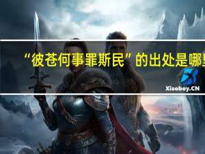 “彼苍何事罪斯民”的出处是哪里