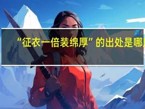 “征衣一倍装绵厚”的出处是哪里