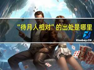 “待月人相对”的出处是哪里