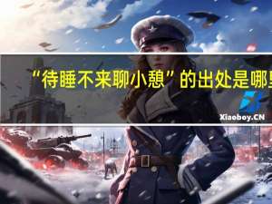 “待睡不来聊小憩”的出处是哪里