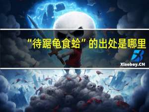 “待踞龟食蛤”的出处是哪里