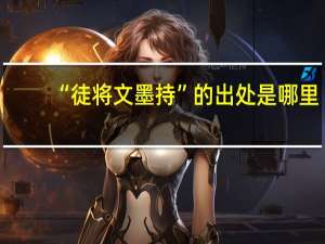 “徒将文墨持”的出处是哪里