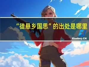 “徒悬乡国思”的出处是哪里