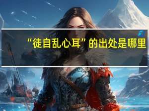 “徒自乱心耳”的出处是哪里
