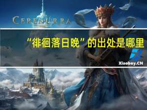 “徘徊落日晚”的出处是哪里