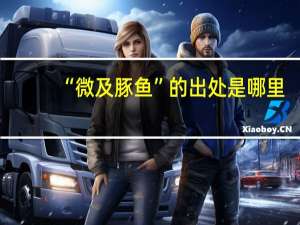 “微及豚鱼”的出处是哪里