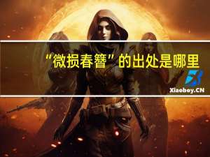 “微损春簪”的出处是哪里