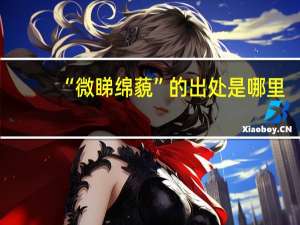 “微睇绵藐”的出处是哪里